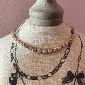 Rose gold adjustable chocker